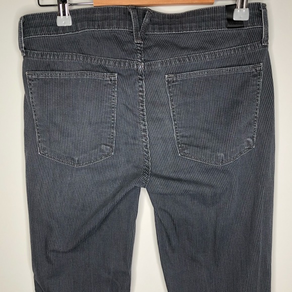 Vince Riley Grey Stripe Skinny Jeans - Picture 7 of 11